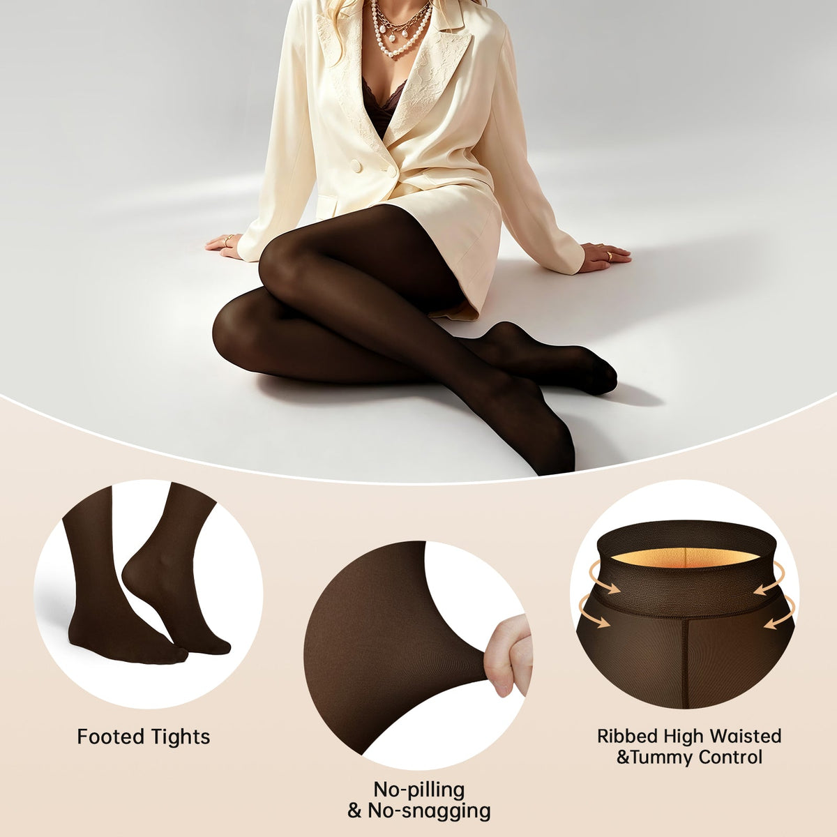 Flawless Illusion Fleece Lined Tights