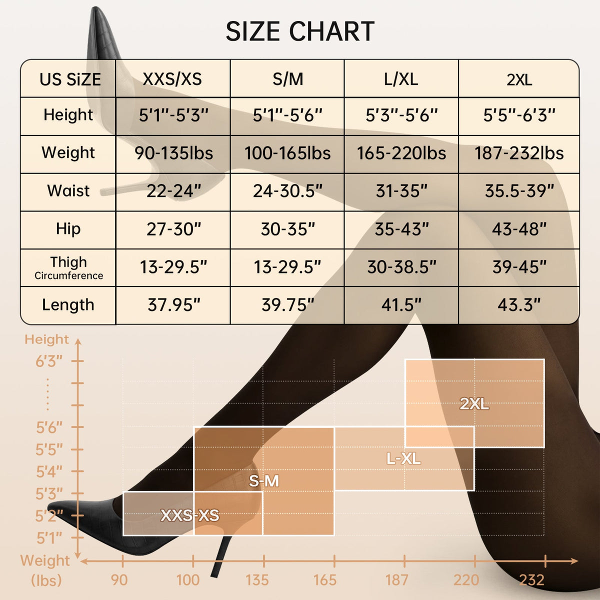 Flawless Illusion Fleece Lined Tights