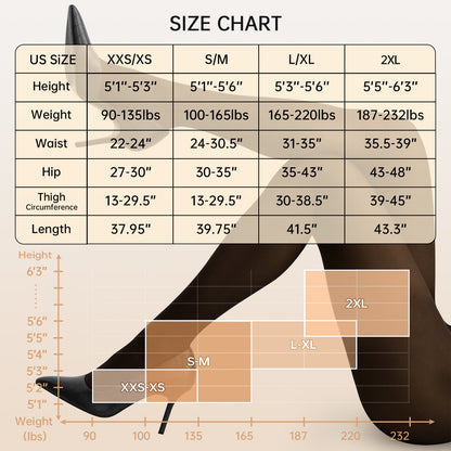 Flawless Illusion Fleece Lined Tights