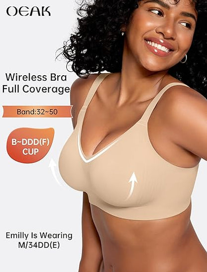 Full Coverage Plus Size Comfortable Tshirt Bra
