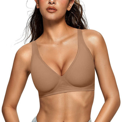 Deep V Jelly Bra No Underwire
